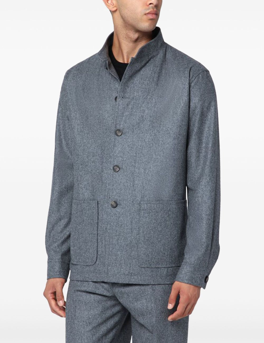 Giacca monopetto con applicazione in grigio Tagliatore - uomo 