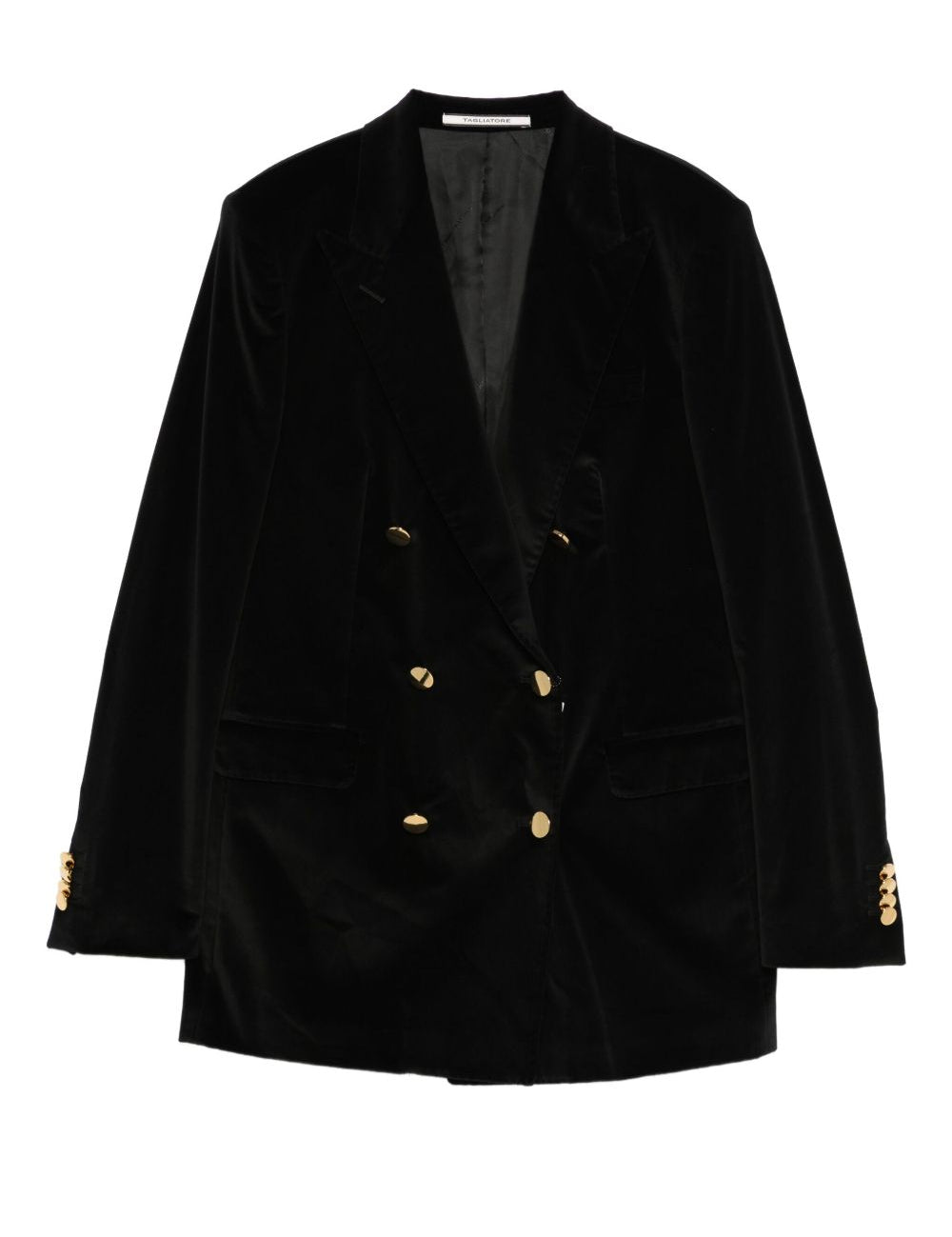 Blazer doppiopetto in velluto in nero Tagliatore - donna 