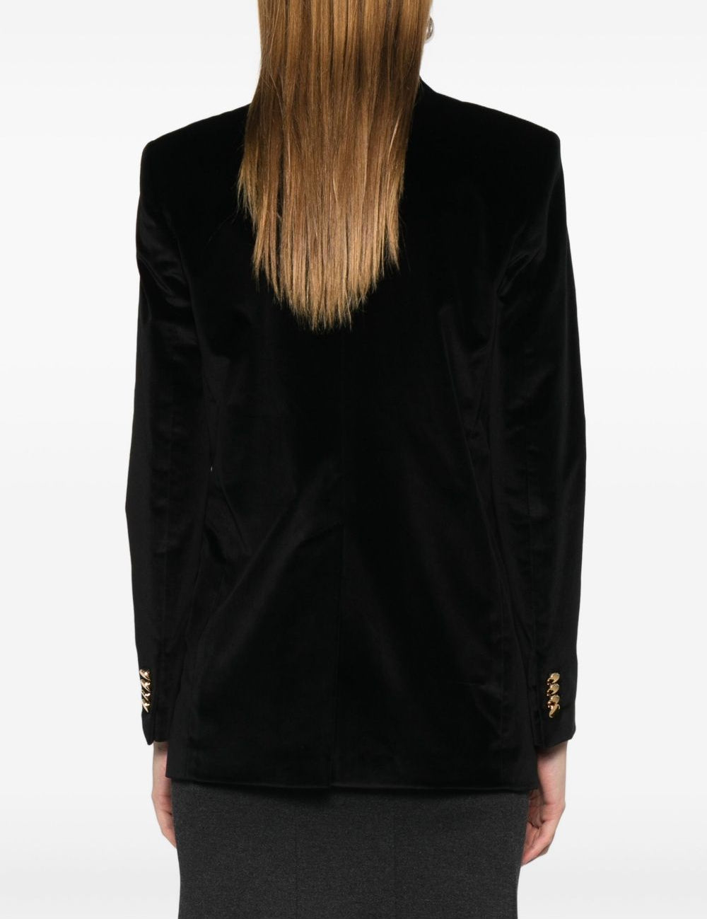Blazer doppiopetto in velluto in nero Tagliatore - donna 