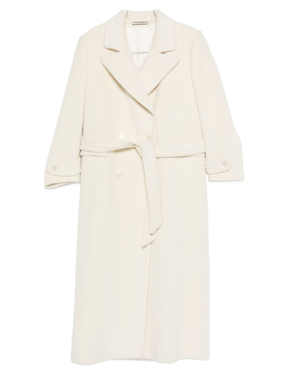 Cappotto doppiopetto con cintura julia in bianco Tagliatore - donna 