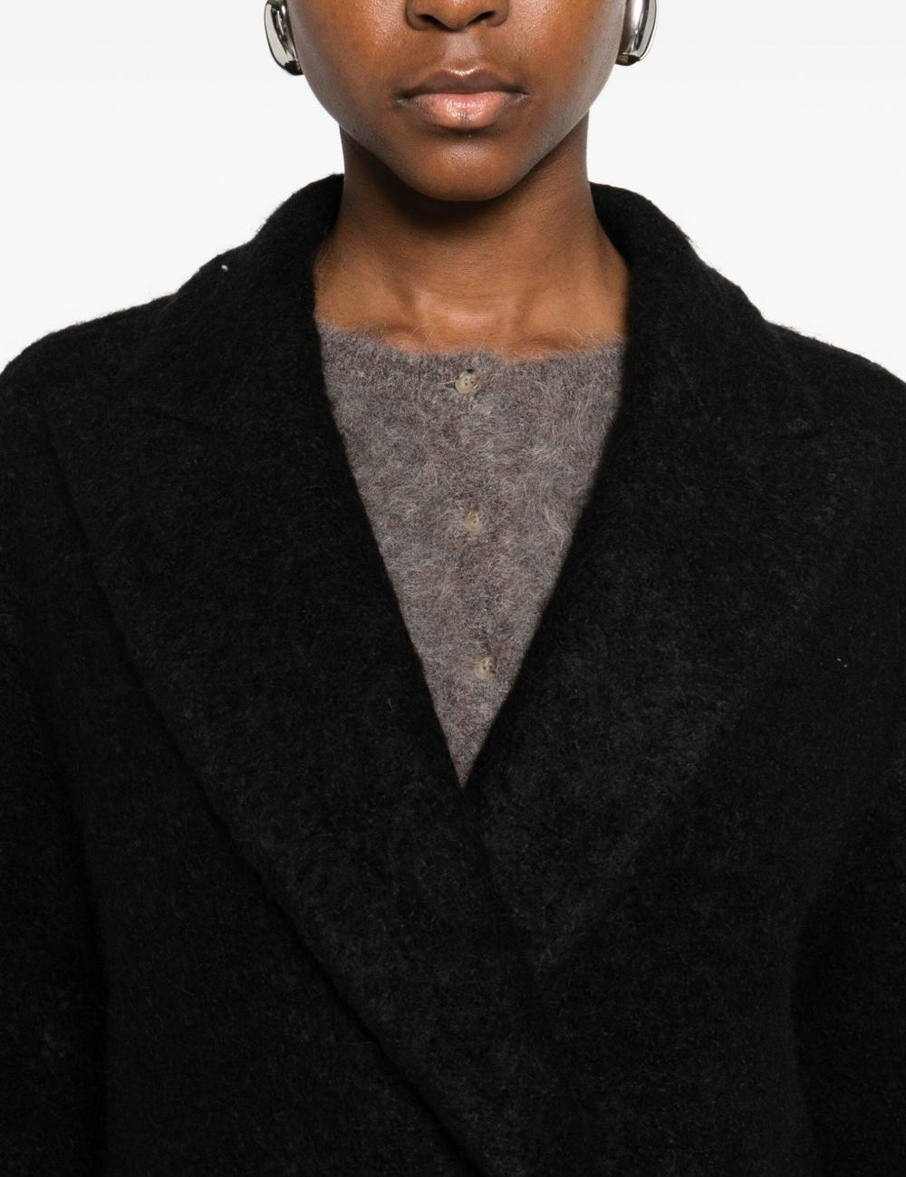 Cappotto doppio petto lindena in nero Tagliatore - donna 