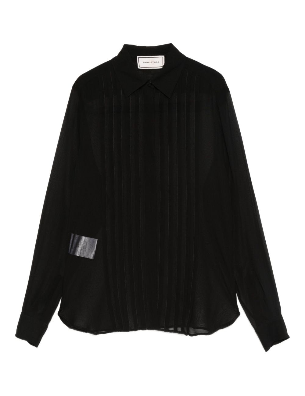 Camicia plissettata in nero Tagliatore - donna 