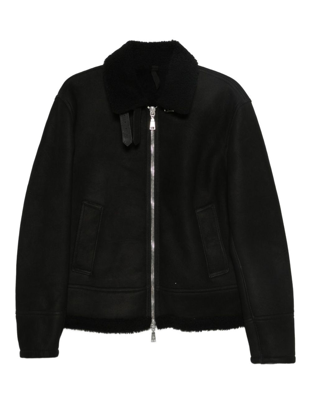 Bomber con zip in nero Tagliatore - uomo 