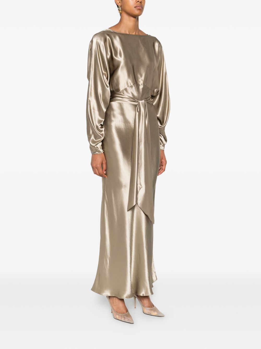 Abito midi Zizi in oro The andamane - donna 