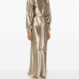 Abito midi Zizi in oro The andamane - donna 