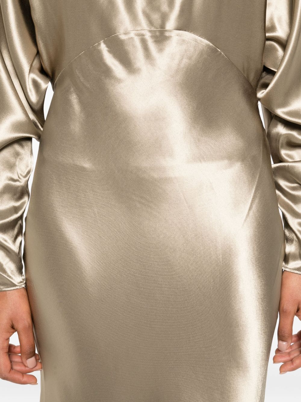 Abito midi Zizi in oro The andamane - donna 