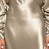 Abito midi Zizi in oro The andamane - donna 