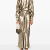 Abito midi Zizi in oro The andamane - donna 