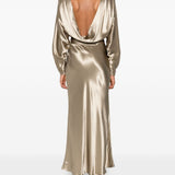 Abito midi Zizi in oro The andamane - donna 
