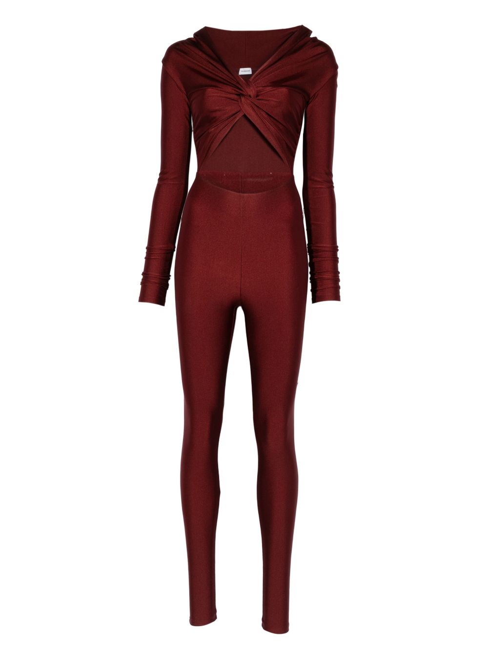 Tuta intera con dettaglio cut-out in borgogna The andamane - donna 
