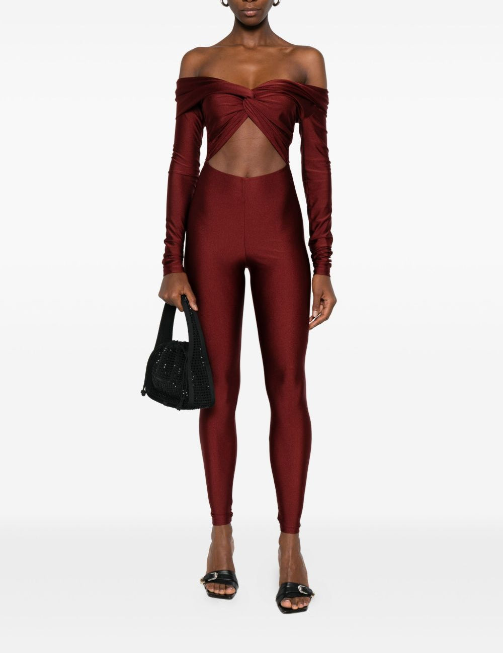 Tuta intera con dettaglio cut-out in borgogna The andamane - donna 