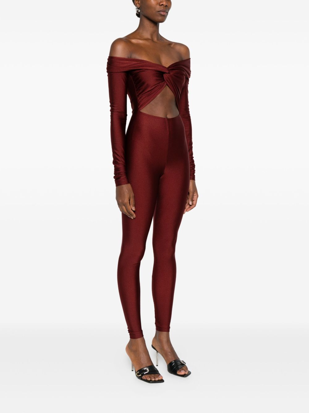 Tuta intera con dettaglio cut-out in borgogna The andamane - donna 
