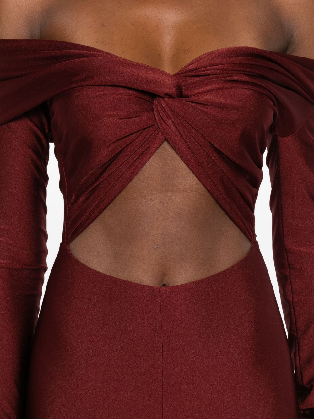 Tuta intera con dettaglio cut-out in borgogna The andamane - donna 