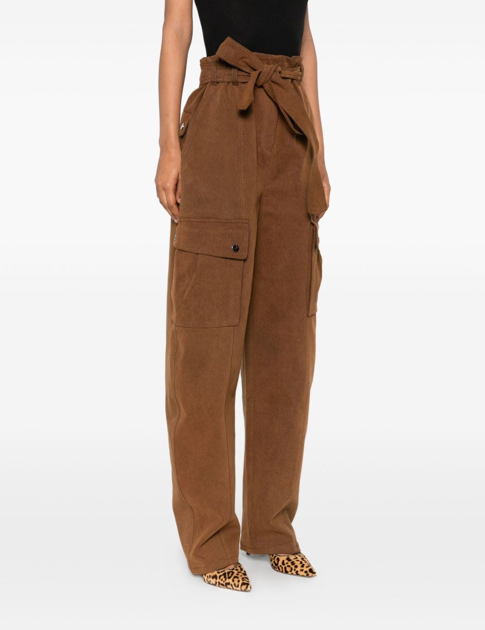 Cargo con cintura in marrone The andamane - donna 