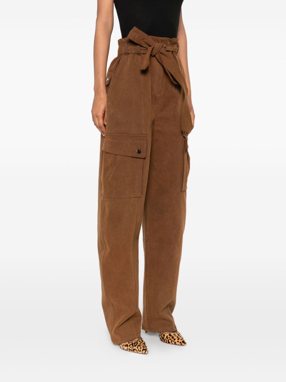 Cargo con cintura in marrone The andamane - donna 