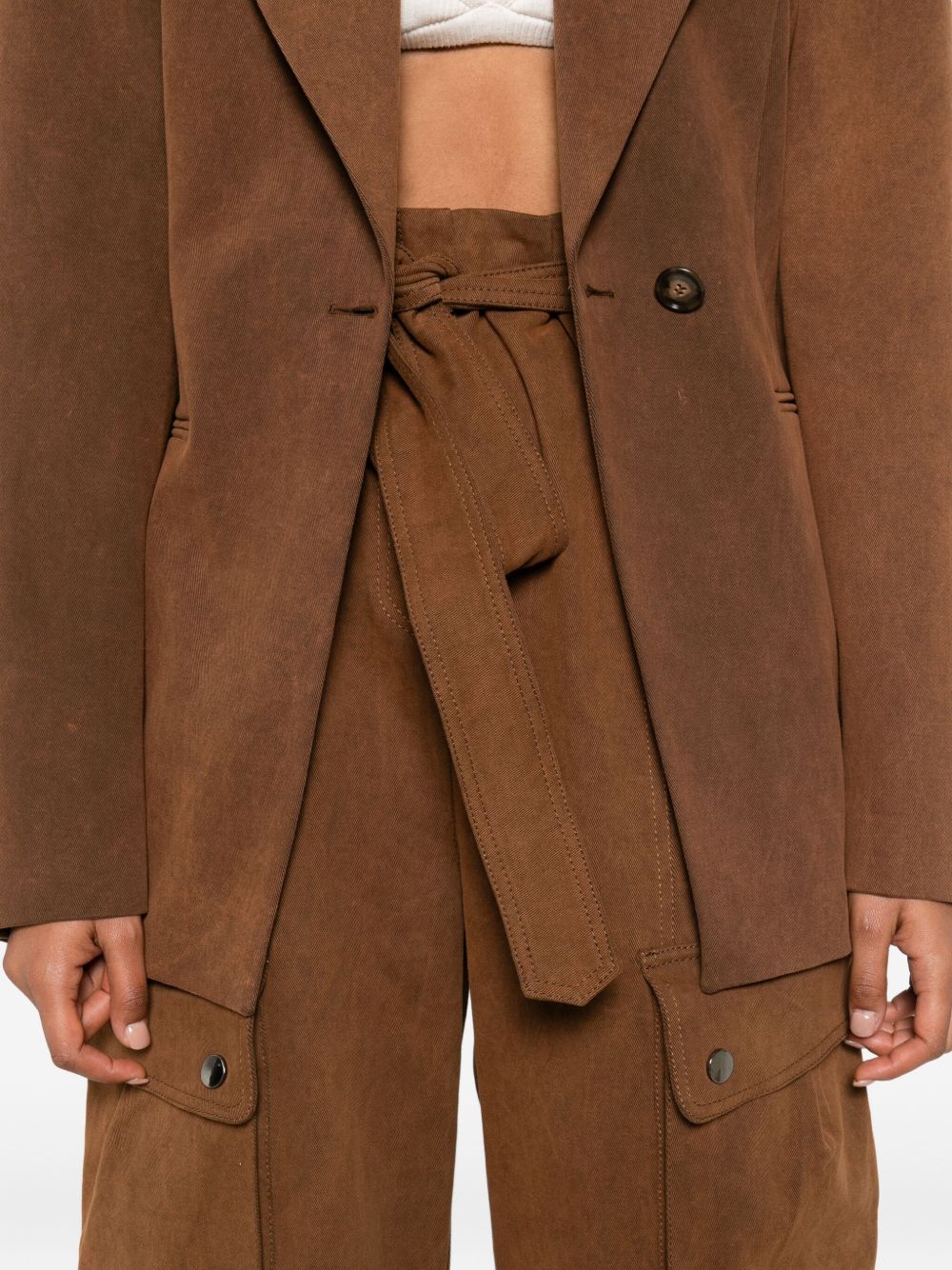 Cargo con cintura in marrone The andamane - donna 