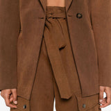 Cargo con cintura in marrone The andamane - donna 
