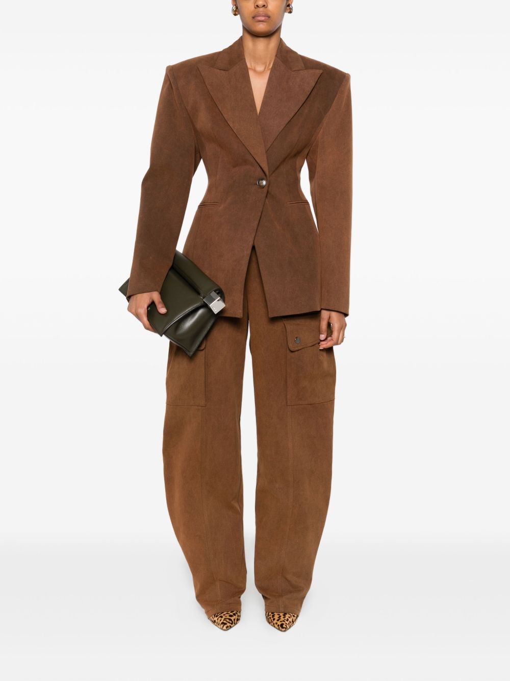 Cargo con cintura in marrone The andamane - donna 