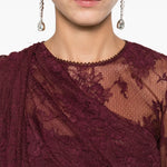 Abito drappeggiato in pizzo The andamane - donna 