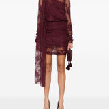 Abito drappeggiato in pizzo The andamane - donna 