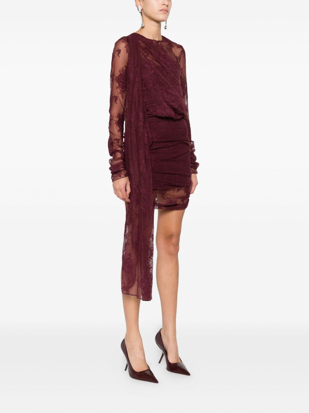 Abito drappeggiato in pizzo The andamane - donna 