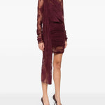 Abito drappeggiato in pizzo The andamane - donna 