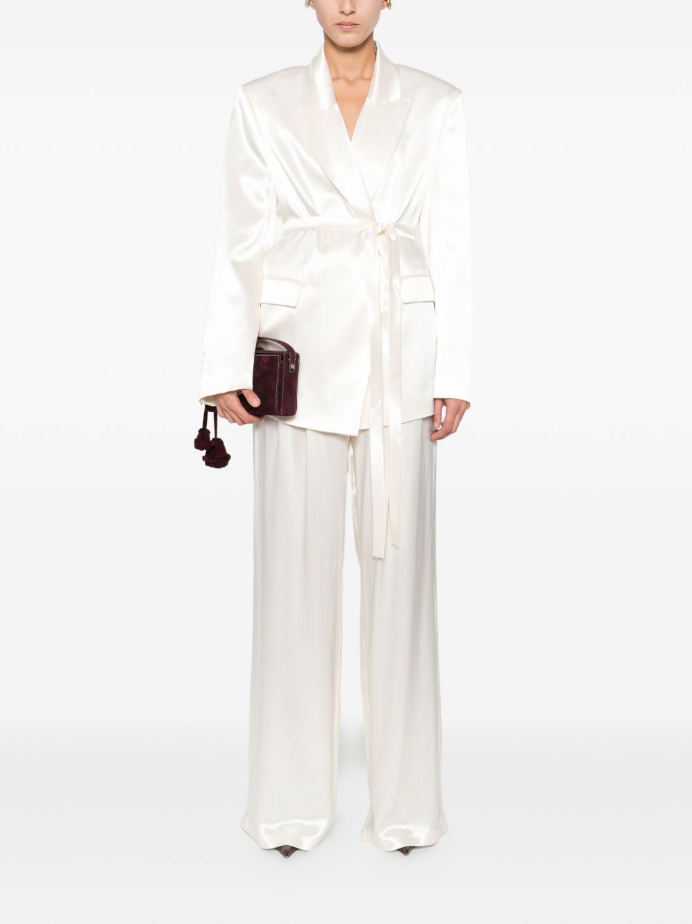 Pantaloni con pieghe in bianco The andamane - donna 