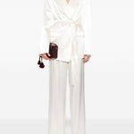 Pantaloni con pieghe in bianco The andamane - donna 