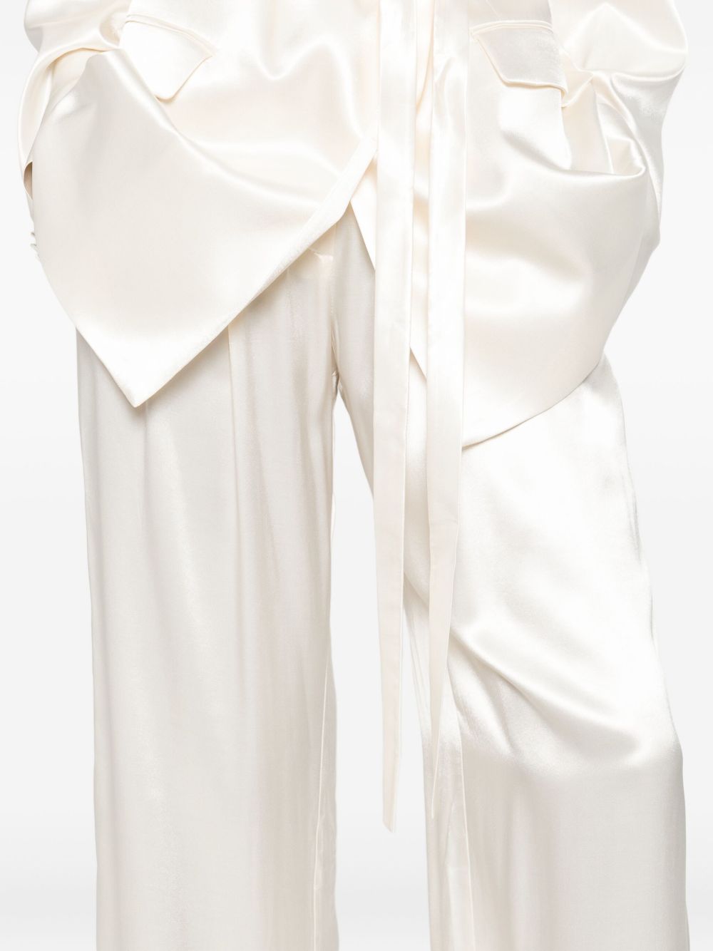 Pantaloni con pieghe in bianco The andamane - donna 