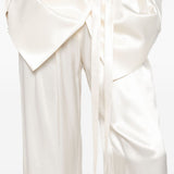 Pantaloni con pieghe in bianco The andamane - donna 