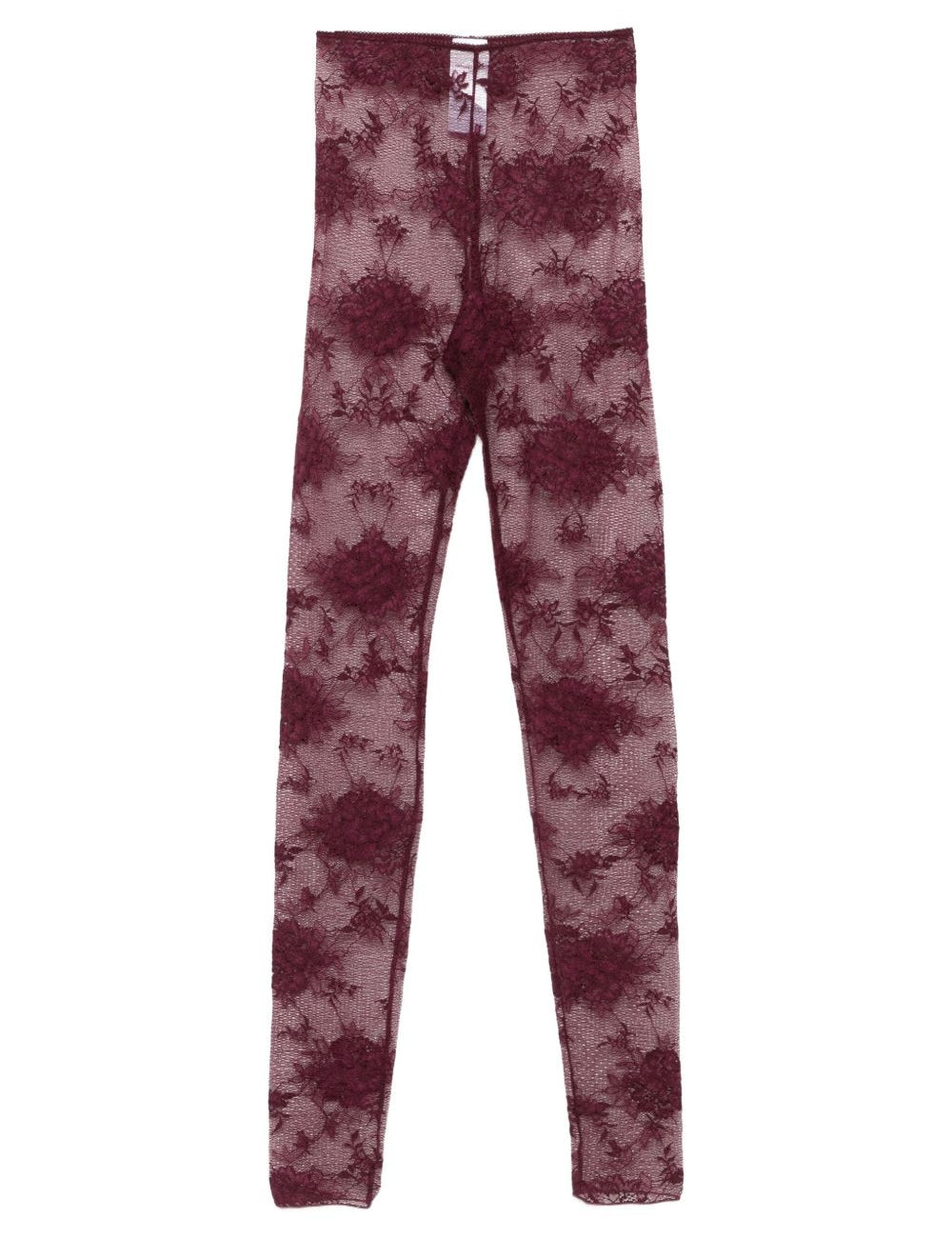 Leggings in pizzo floreale in rosso The andamane - donna 