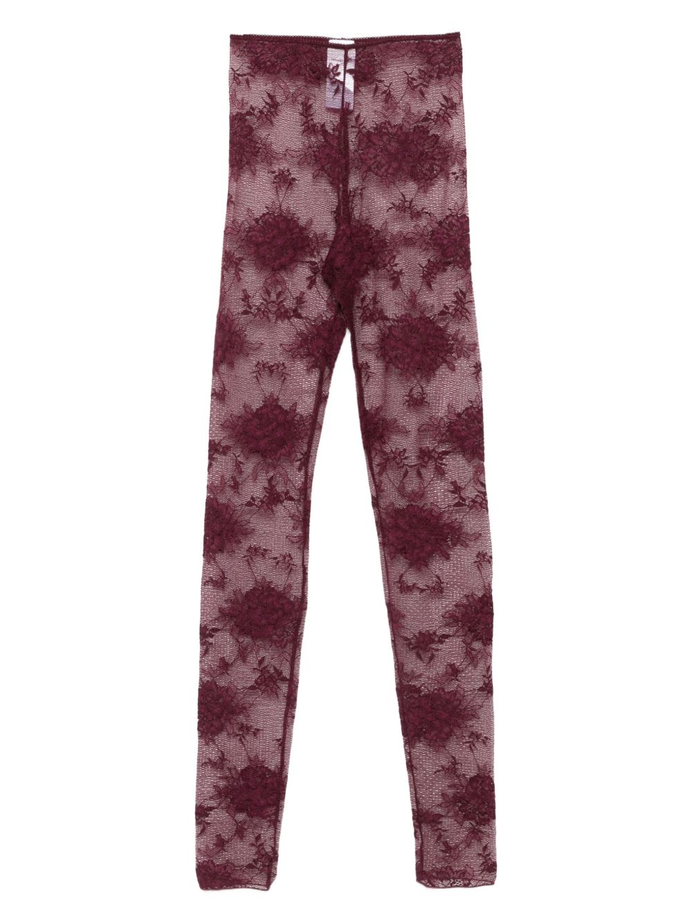 Leggings in pizzo floreale in rosso The andamane - donna 