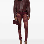 Leggings in pizzo floreale in rosso The andamane - donna 