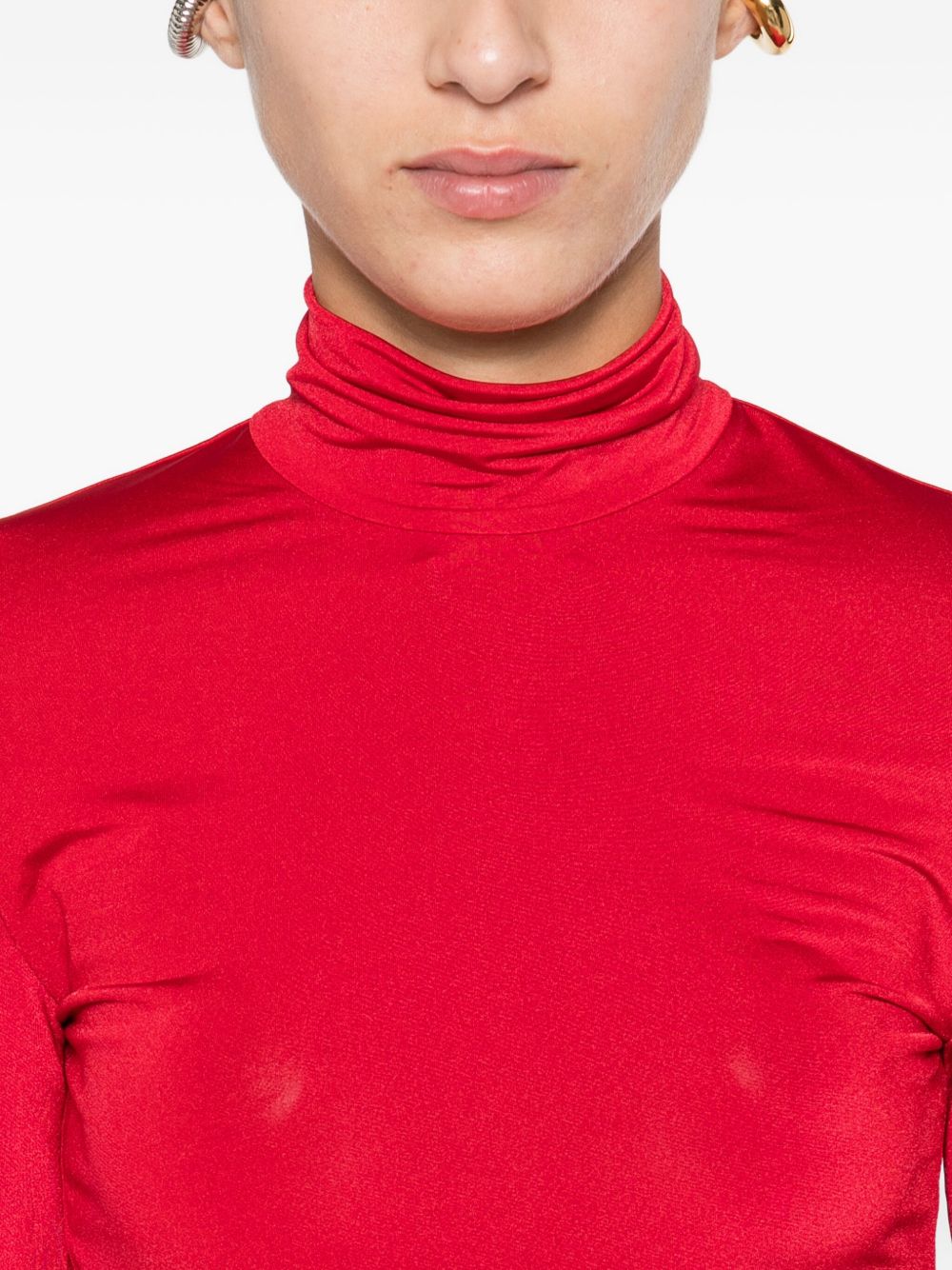 Body a collo alto ziggy in rosso The andamane - donna 