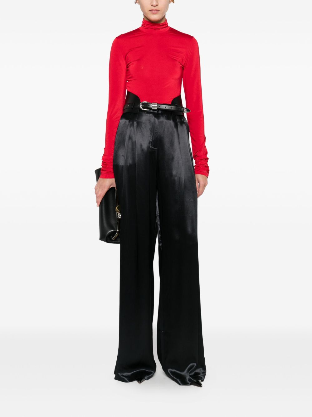 Body a collo alto ziggy in rosso The andamane - donna 