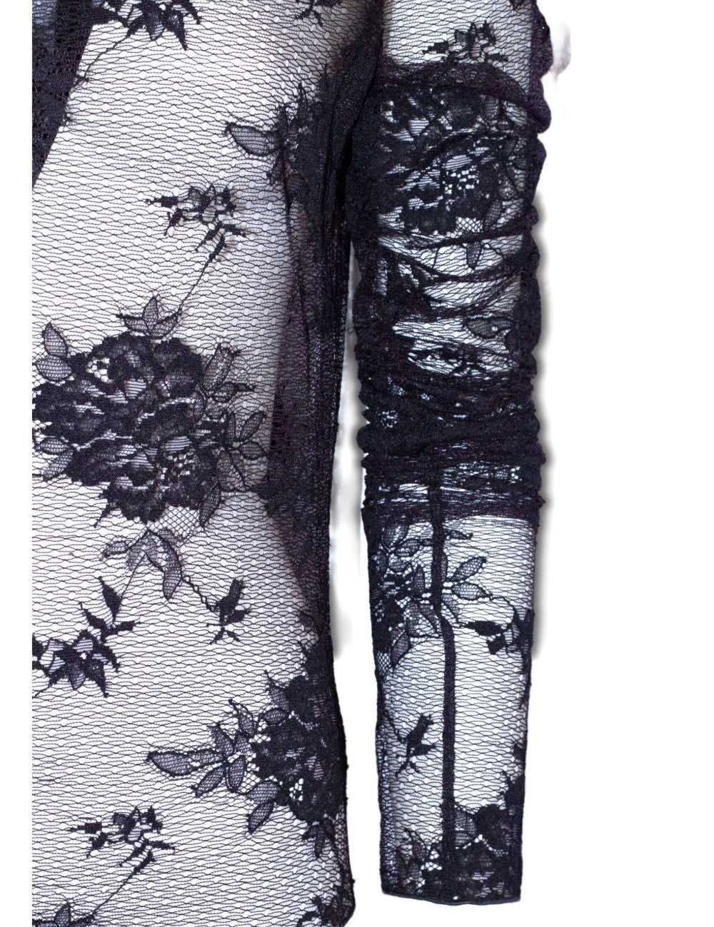 Body con ricamo a fiori in nero The andamane - donna 