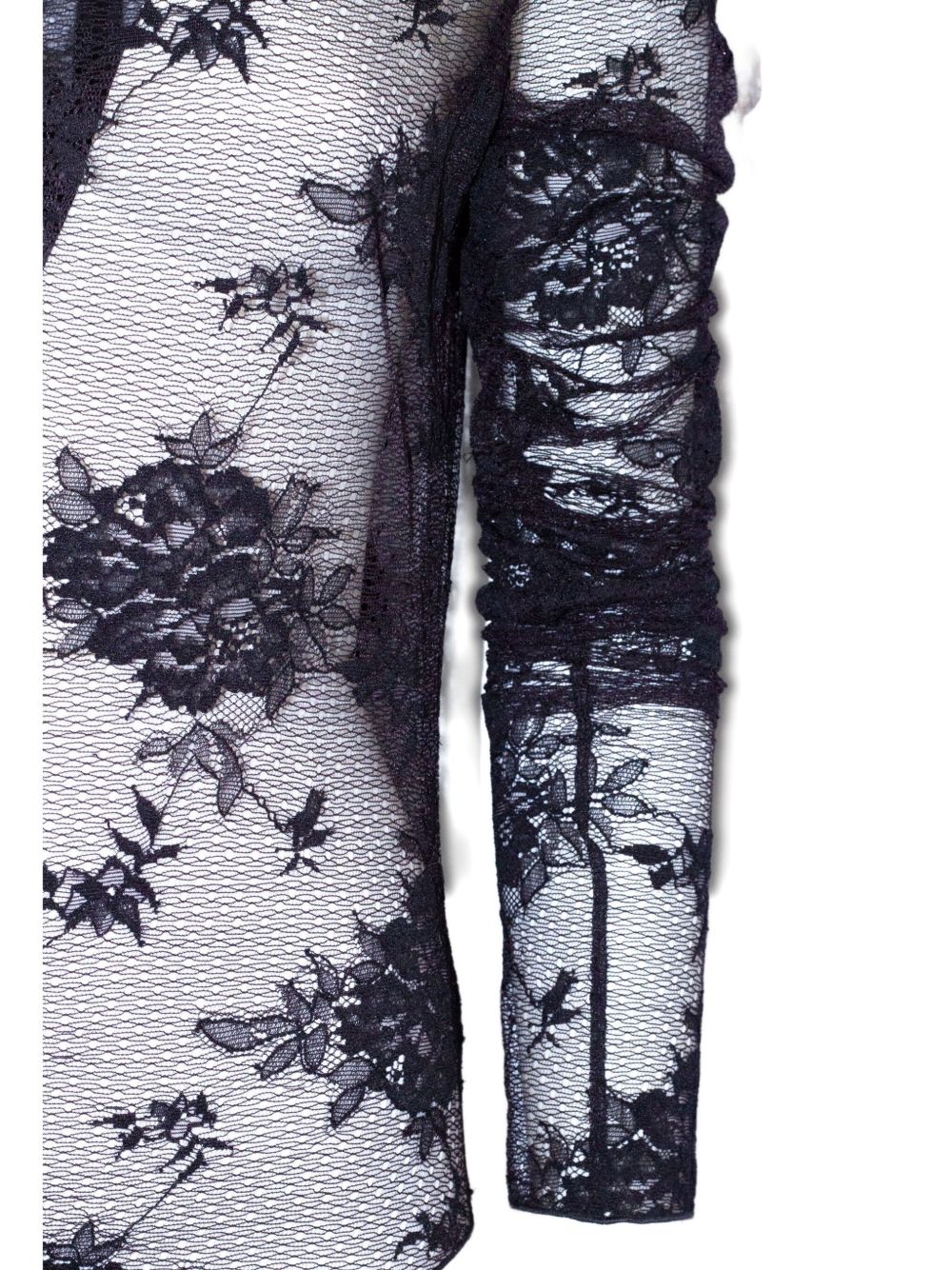 Body con ricamo a fiori in nero The andamane - donna 