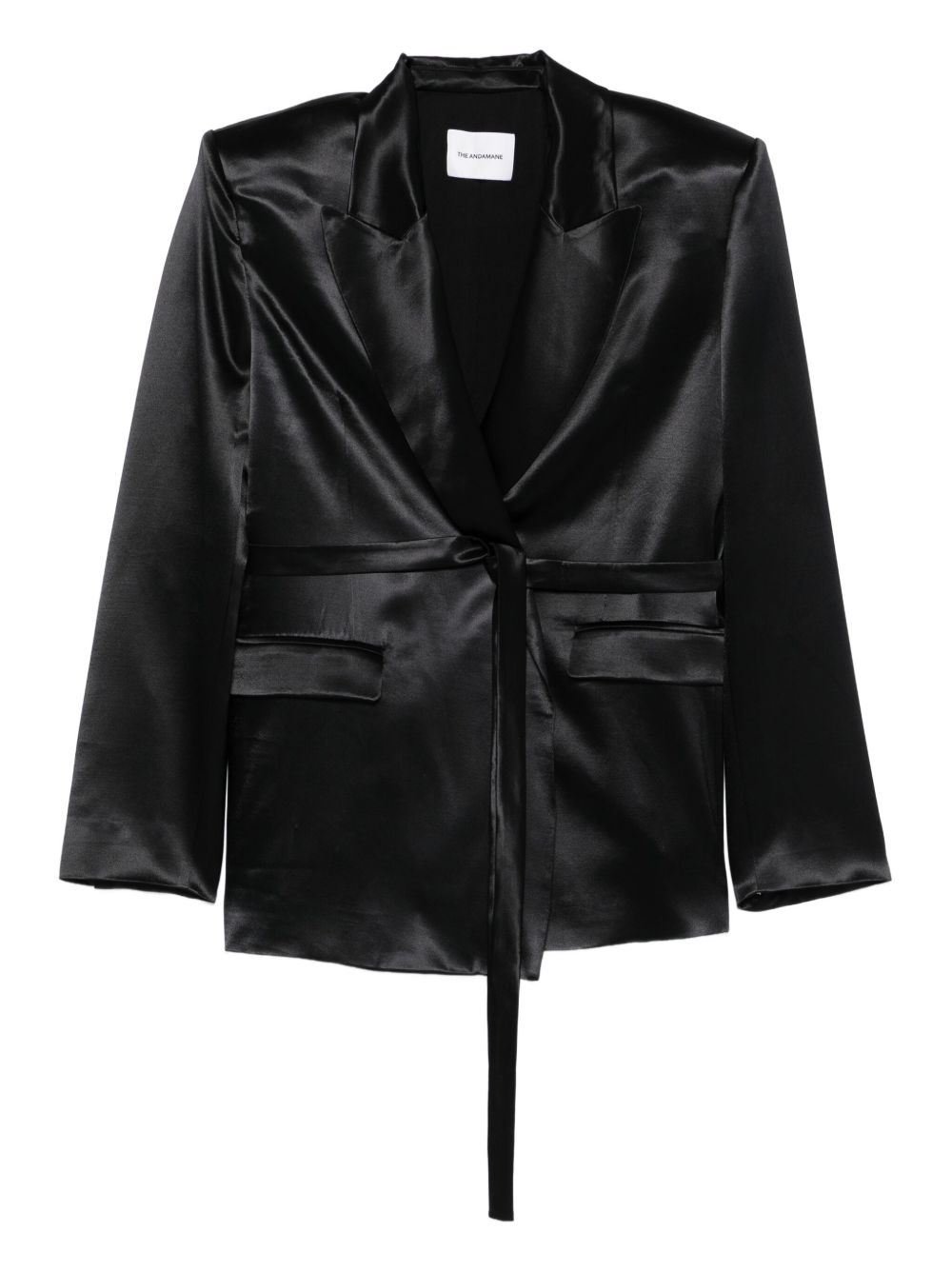 Giacca con cintura in vita in nero The andamane - donna 