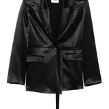 Giacca con cintura in vita in nero The andamane - donna 