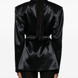 Giacca con cintura in vita in nero The andamane - donna 
