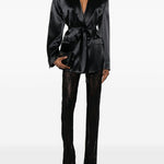 Giacca con cintura in vita in nero The andamane - donna 