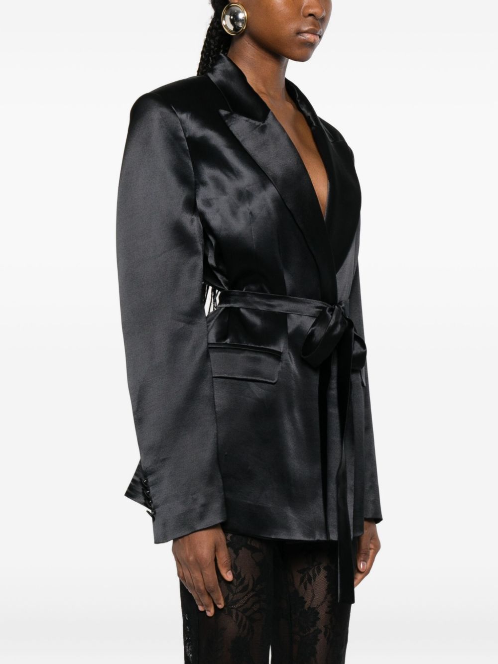 Giacca con cintura in vita in nero The andamane - donna 