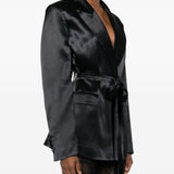 Giacca con cintura in vita in nero The andamane - donna 