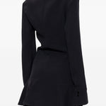 Abito mini con dettaglio con ruches in nero The attico - donna 