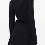 Abito mini con dettaglio con ruches in nero The attico - donna 