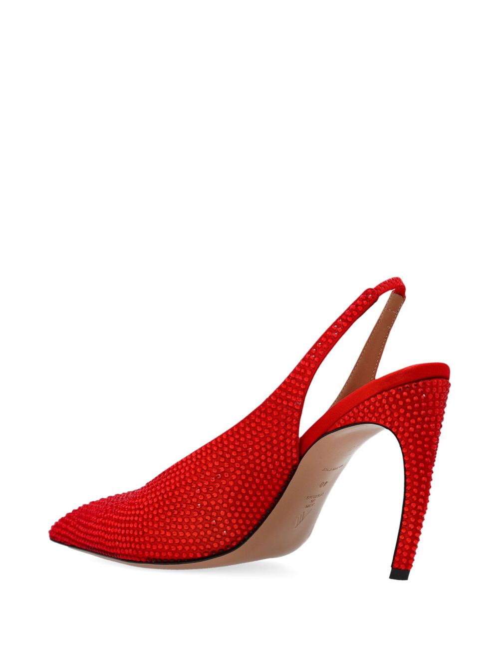 Decollete Viper con cinturino posteriore in rosso 