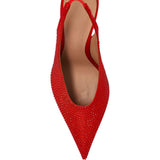 Decollete Viper con cinturino posteriore in rosso 