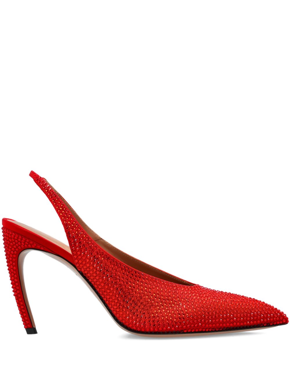 Decollete Viper con cinturino posteriore in rosso 