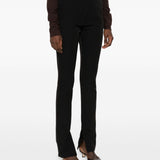 Pantaloni a gamba dritta con spacchi  in nero The latest - donna 