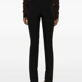 Pantaloni a gamba dritta con spacchi  in nero The latest - donna 